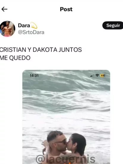 Cristian Suescun y Dakota Tárraga, pareja del verano.