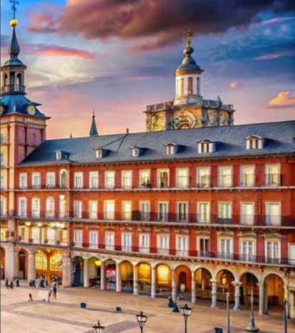 El piso de la inspectora Elena Blanco, en la Plaza Mayor de Madrid