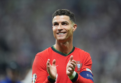 Cristiano Ronaldo, en un partido con la selección portuguesa.