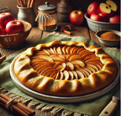 Galette de manzana y canela