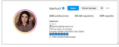 Instagram de Lala Chus