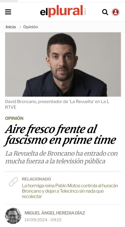 El impresentable artículo en un digital sanchista.