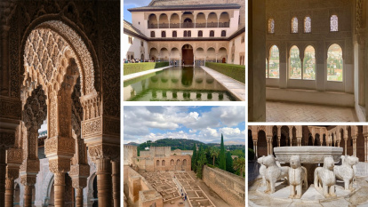 La Alhambra y algunos de sus rincones más emblemáticos