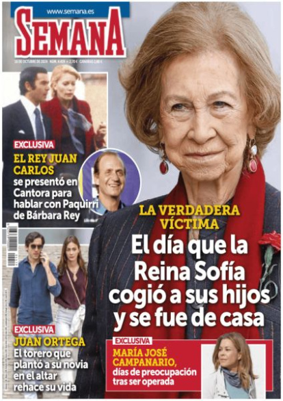 María José Campanario en la portada de Semana.