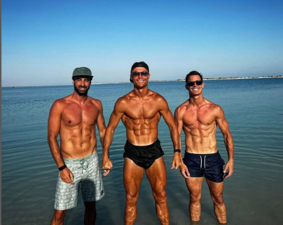 Miguel Paixão, Cristiano Ronaldo y Edu Aguirre