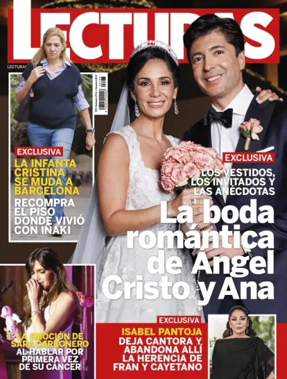 Todos los secretos de la boda entre Ana Herminia y Ángel Cristo esta semana en portada de Lecturas.