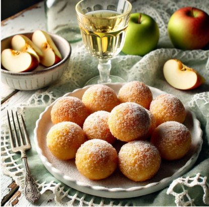 Buñuelos de manzana caseros