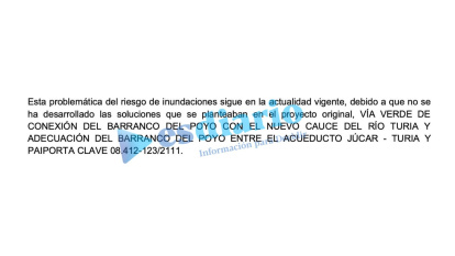 El Gobierno sabía del riesgo de inundaciones