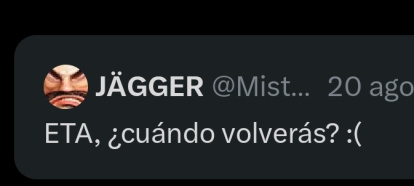 Otro de los tuits de Mister Jägger.