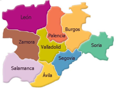 Mapa Castilla y León