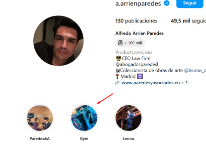 Instagram de Alfredo Arrién