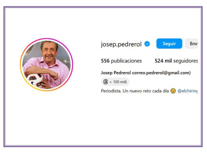 Instagram Josep Pedrerol