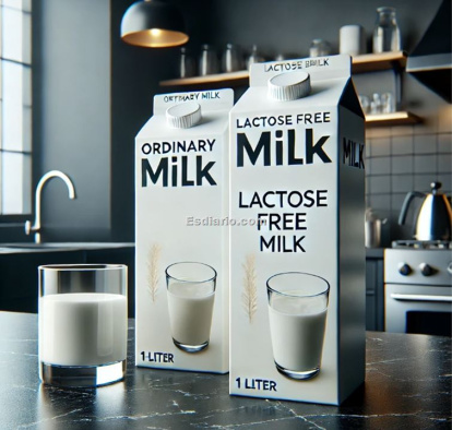 Leche comun/leche sin lactosa