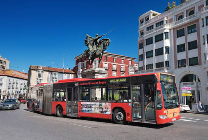 Autobús urbano en Burgos