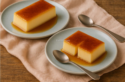 Flan de queso sin horno