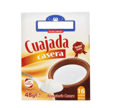 Preparado cuajada