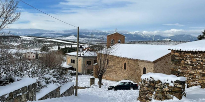 Pueblo de Madrid nevado