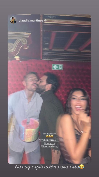 Rubén Torres y Javier Ungría en la fiesta de Cuarzo.