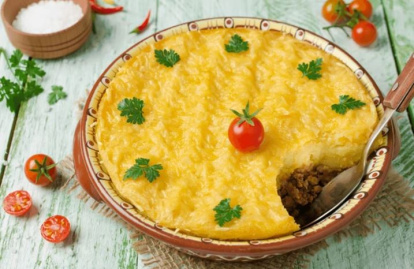 Pastel de pollo y verduras