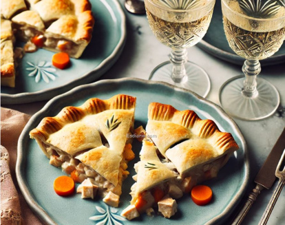 Pastel de pollo y verduras