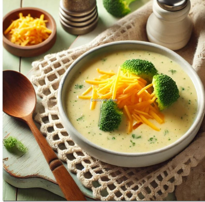 Sopa de brócoli y queso
