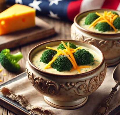 Sopa de brócoli y queso