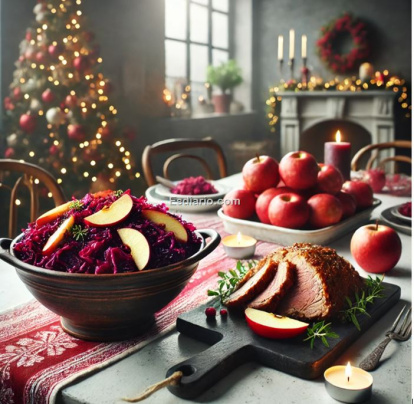 Lombarda con manzana fácil