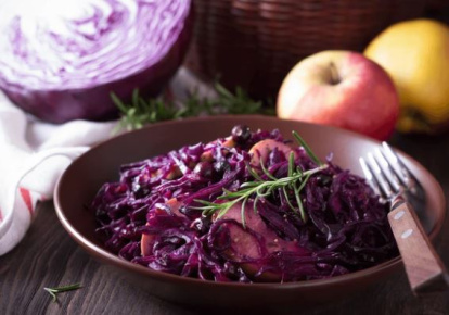 Lombarda con manzana