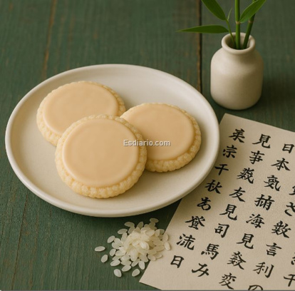Galletas de arroz con glaseado