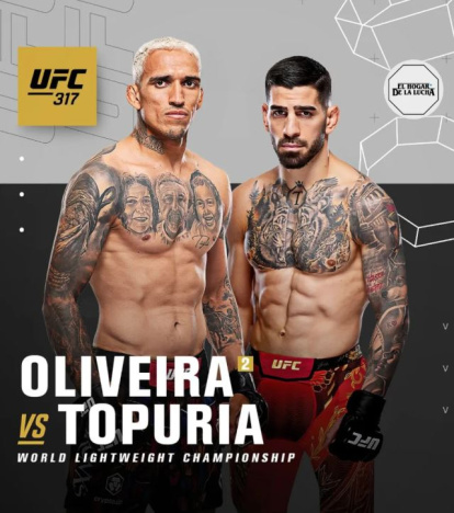 Combate de Charles Oliveira y Ilia Topuria