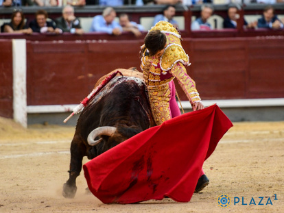 Samuel Navalón, con el segundo de su lote
