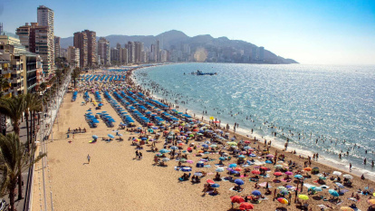 Playa de Benidorm a primera hora