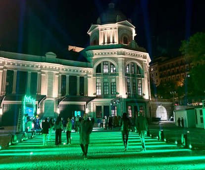 Entrada del Gran Teatro CaixaBank Príncipe Pío, sede de los TheFork Awards 2024.