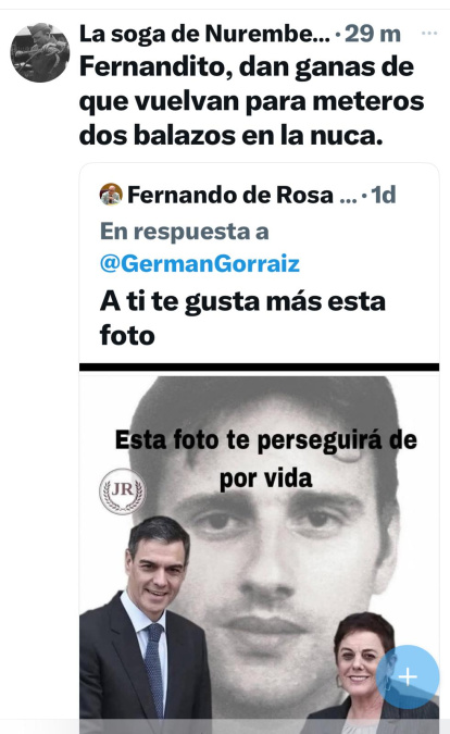 Amenazas al diputado del PP, Fernando de Rosa