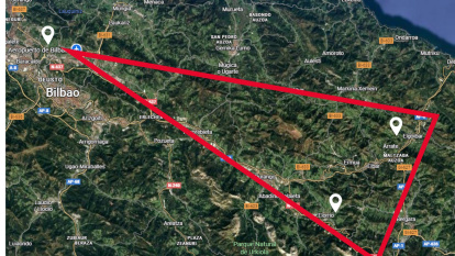 Mapa de los posibles sitios donde se reunieron Sánchez y Otegi