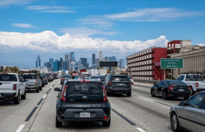 Un tramo de autopista en el área de Los Ángeles