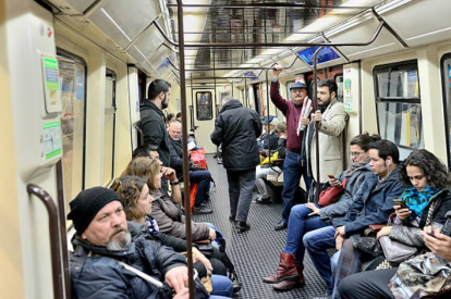 Vagón del metro de Madrid