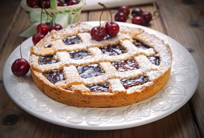 Crostata italiana con frutas