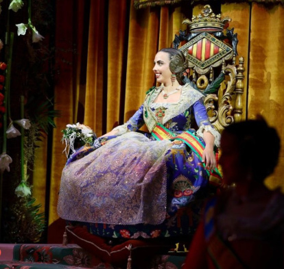 Exaltación de Juana Paula Centeno Roig, nieta de Juan Roig, como fallera mayor de Convento Jerusalén