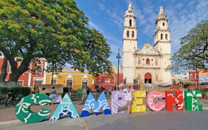 El centro histórico de Campeche conserva intacto su pasado colonial frente al Golfo