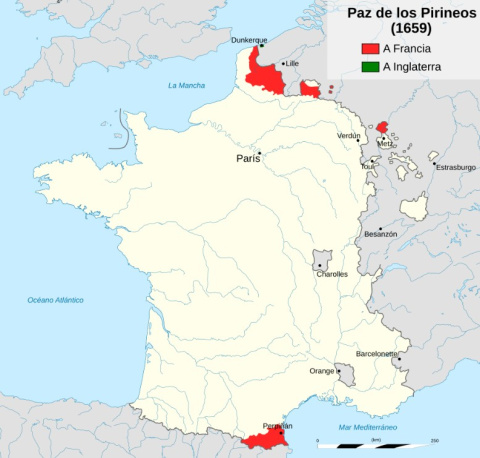 Paz de los Pirineos, (1659)
