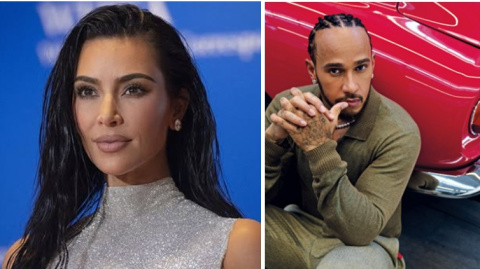 Kim Kardashian y Lewis Hamilton