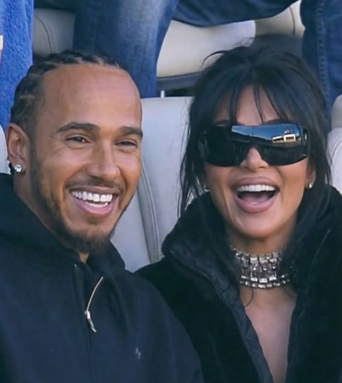 Kim Kardashian y Lewis Hamilton