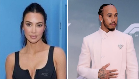 Kim Kardashian y Lewis Hamilton