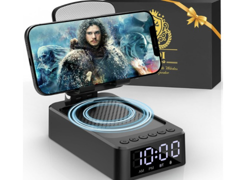 Altavoz Bluetooth con soporte para teléfono (ZOOI)