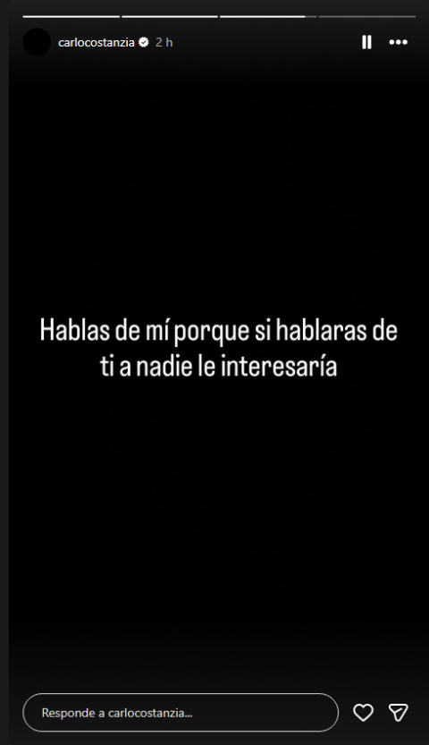 La frase de Carlo Costanzia parece bastante directa.