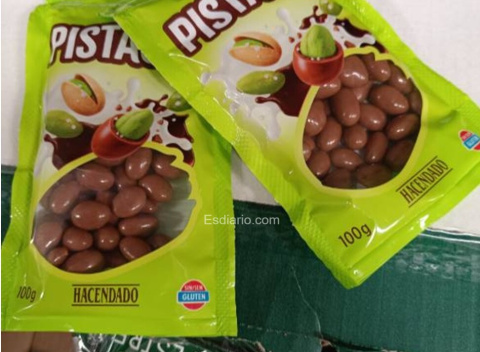 Pistachos con chocolate de Mercadona