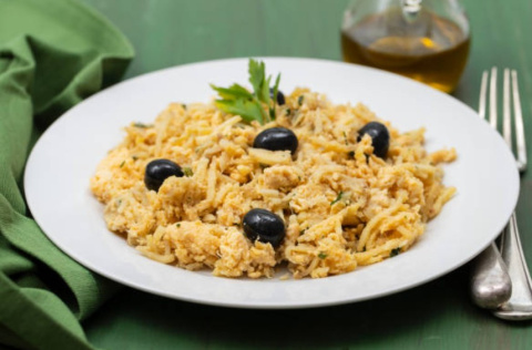 Bacalao dorado o bacalhau à Brás