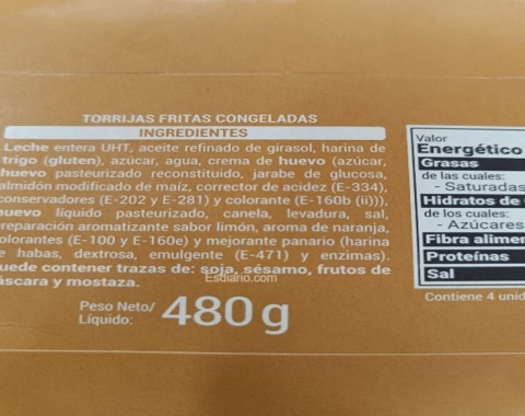 Torrijas de Mercadona