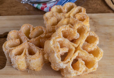 Receta de flores fritas